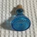 Vintage Antique Jim Bean KY-ORB Blue Glass Decanter w/ Stopper Liquor Bottle Bar