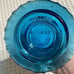 Vintage Antique Jim Bean KY-ORB Blue Glass Decanter w/ Stopper Liquor Bottle Bar