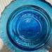 Vintage Antique Jim Bean KY-ORB Blue Glass Decanter w/ Stopper Liquor Bottle Bar