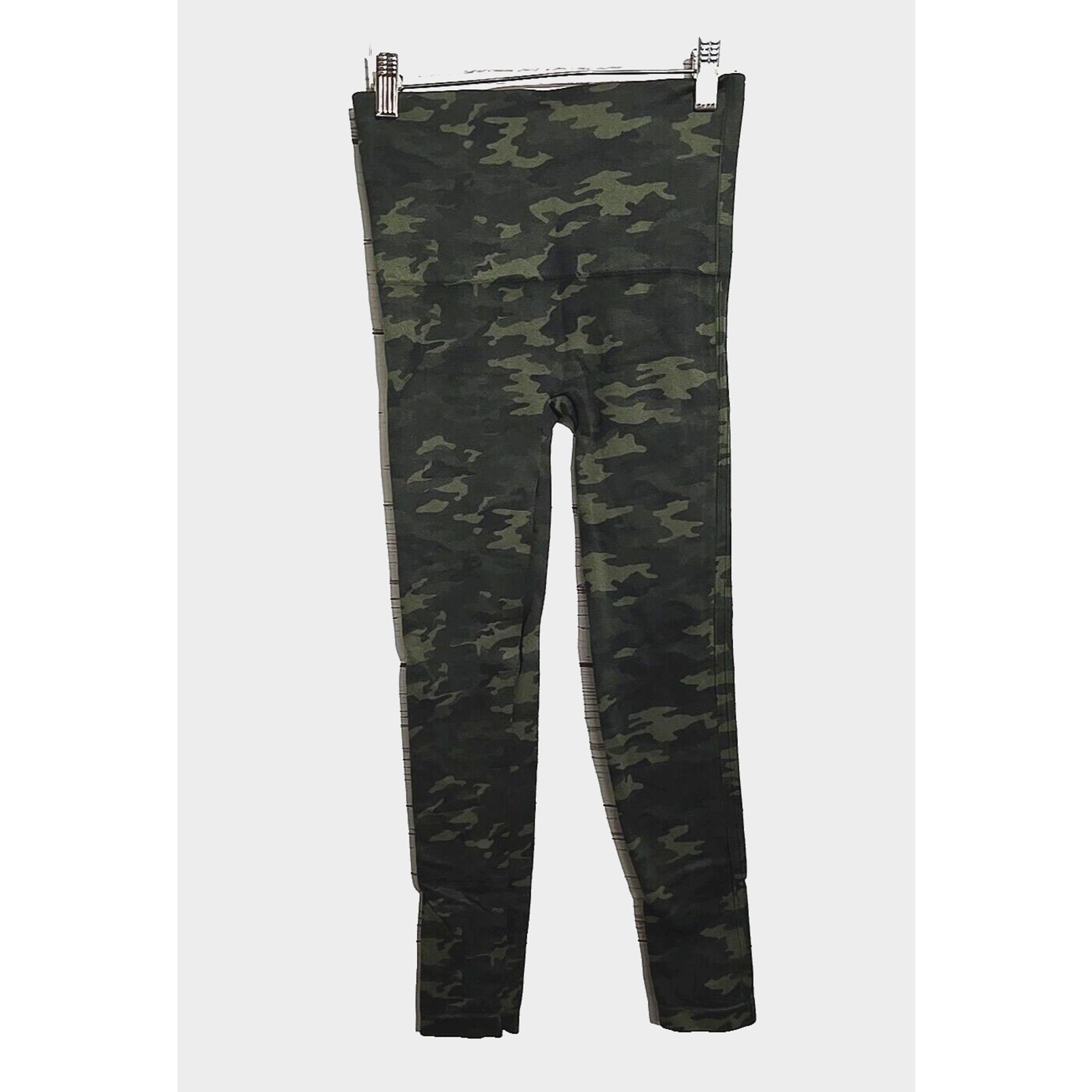 Spanx Green Camo Skinny Seamless Athleisure High Rise Leggings Womans Sz Medium