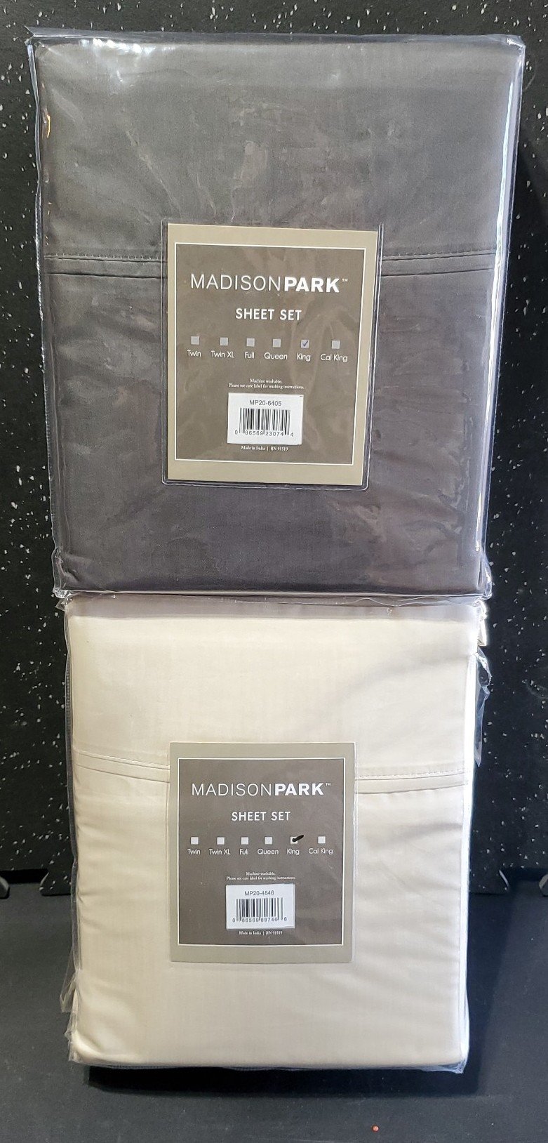 King Size Madison Park Sheet Sets-1A