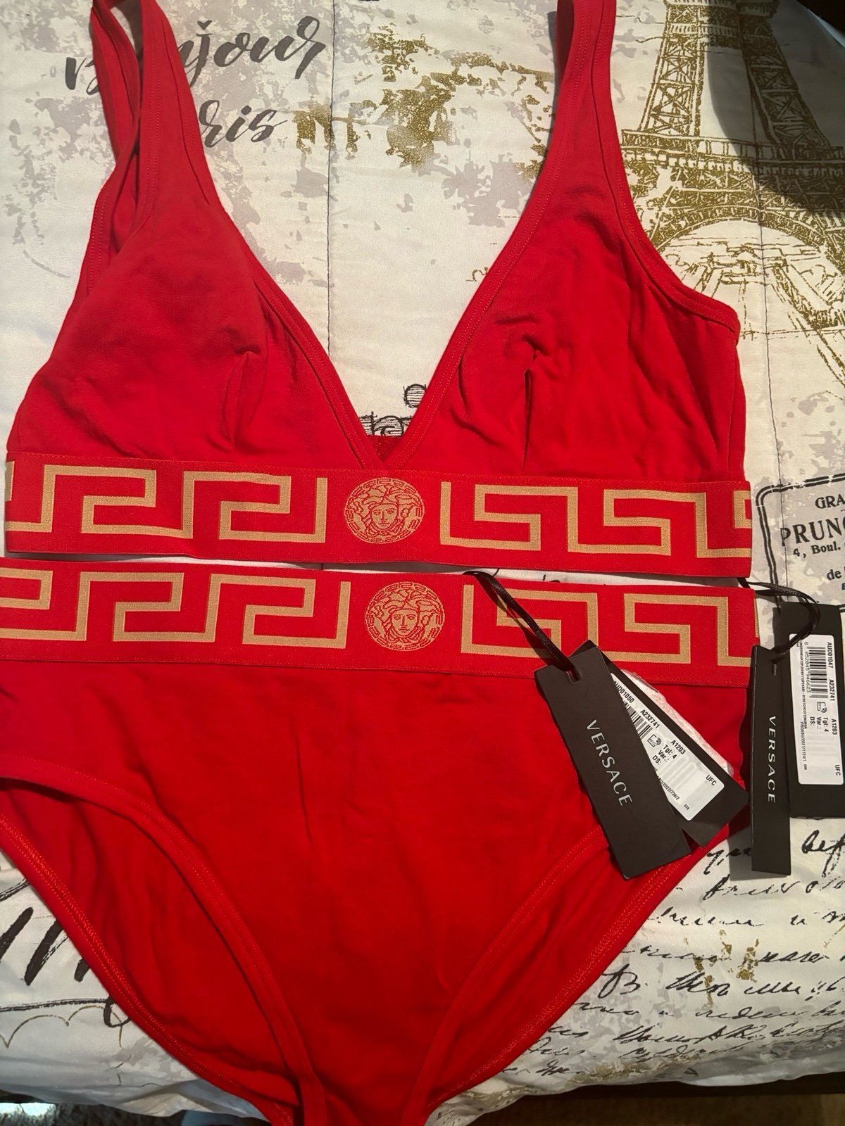 Versace Bralette and Panty set NWT! Authentic