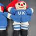 Handmade Crochet Raggedy Ann and Andy University of Kentucky Plush Dolls