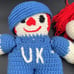 Handmade Crochet Raggedy Ann and Andy University of Kentucky Plush Dolls