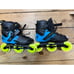 Elite Inline Skates With Neon Yellow Wheels & Black/Blue Design Size 13 For Adul