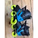 Elite Inline Skates With Neon Yellow Wheels & Black/Blue Design Size 13 For Adul