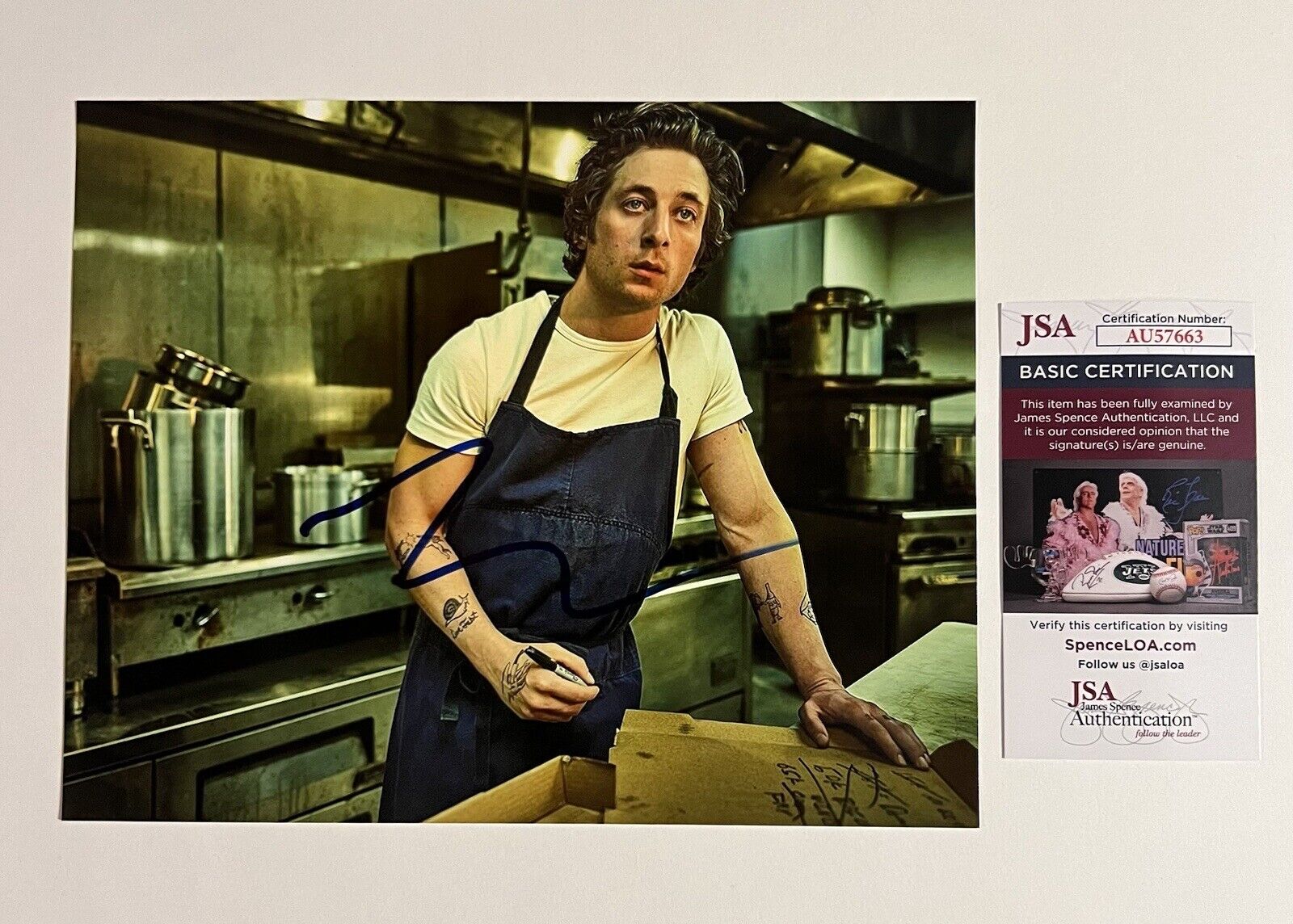 JEREMY ALLEN WHITE SIGNED 8x10 PHOTO THE BEAR SHAMELESS JSA COA