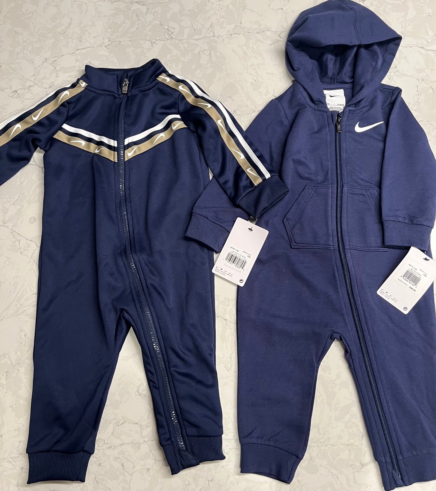 Nike Baby Boy Coverall Bundle, NWT, 12M