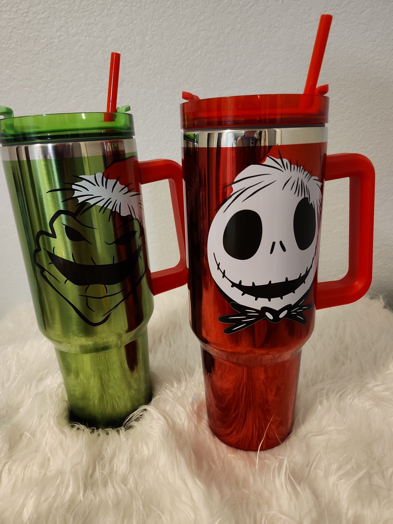 Nightmare Before Christmas Tumbler Set 40oz Stainless Steel Oogie Boogie Jack Sk