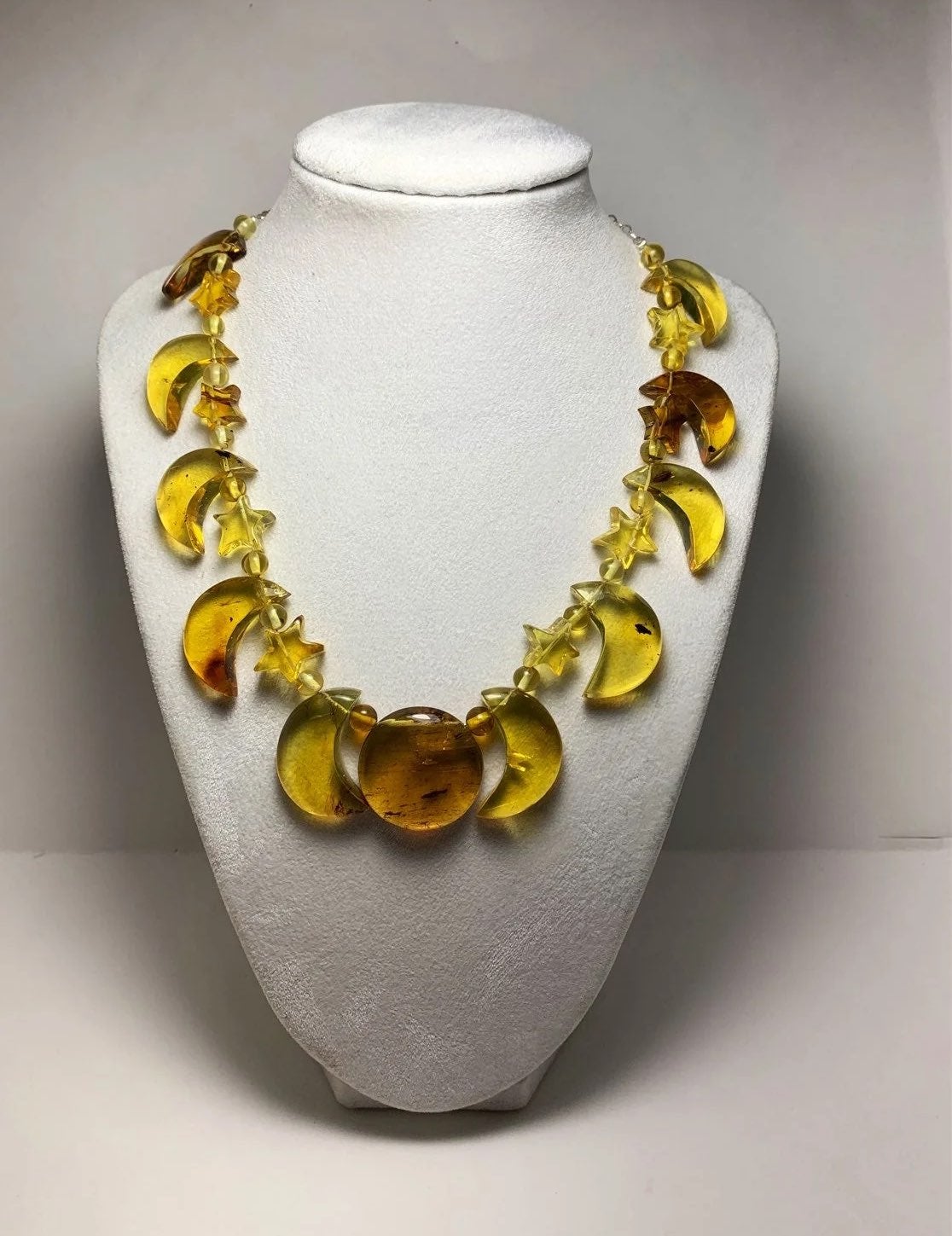 Lunar new year amber necklace