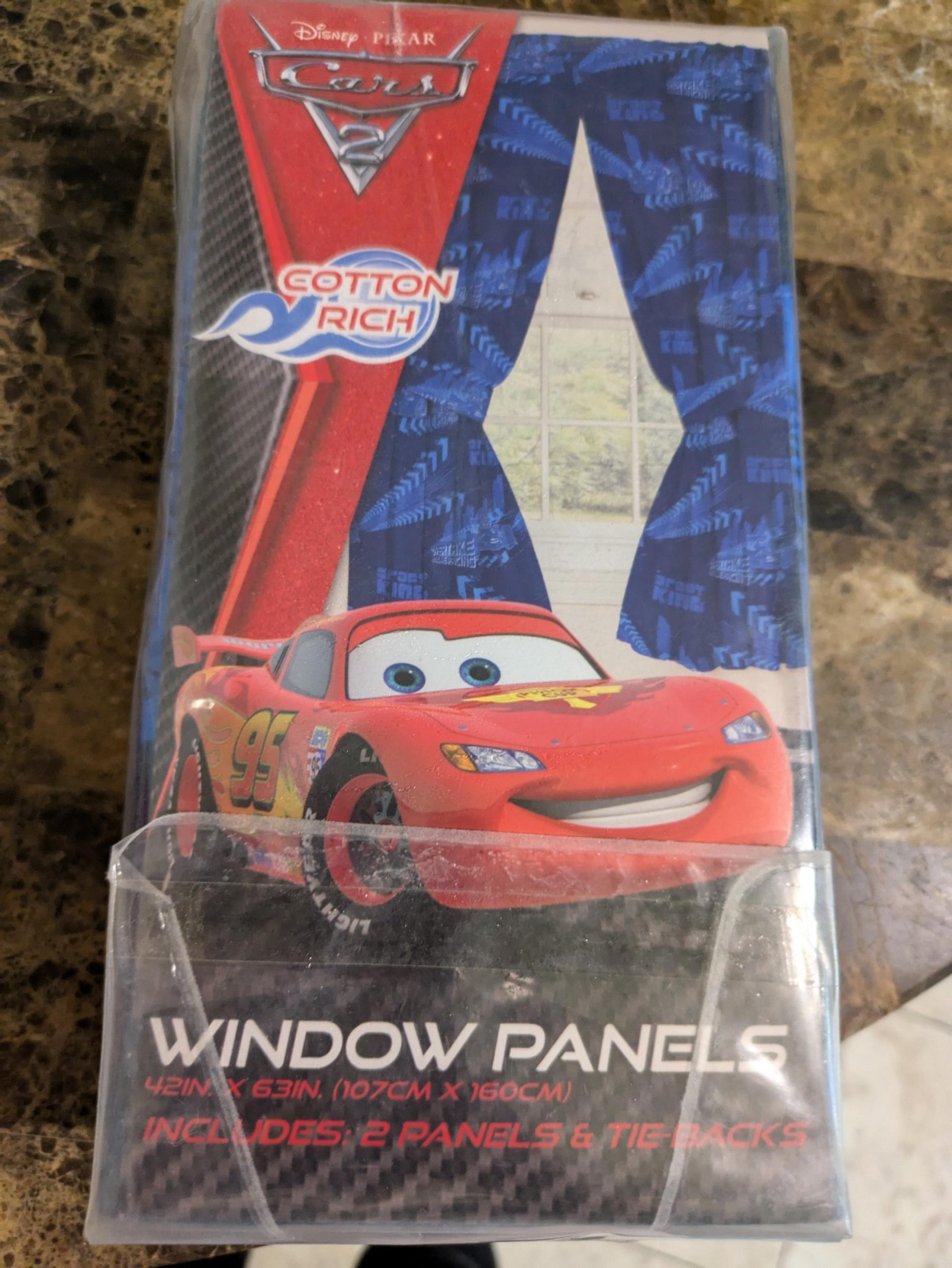 Disney Pixar Cars Movie Windows Panels Microfiber 42in x 63in