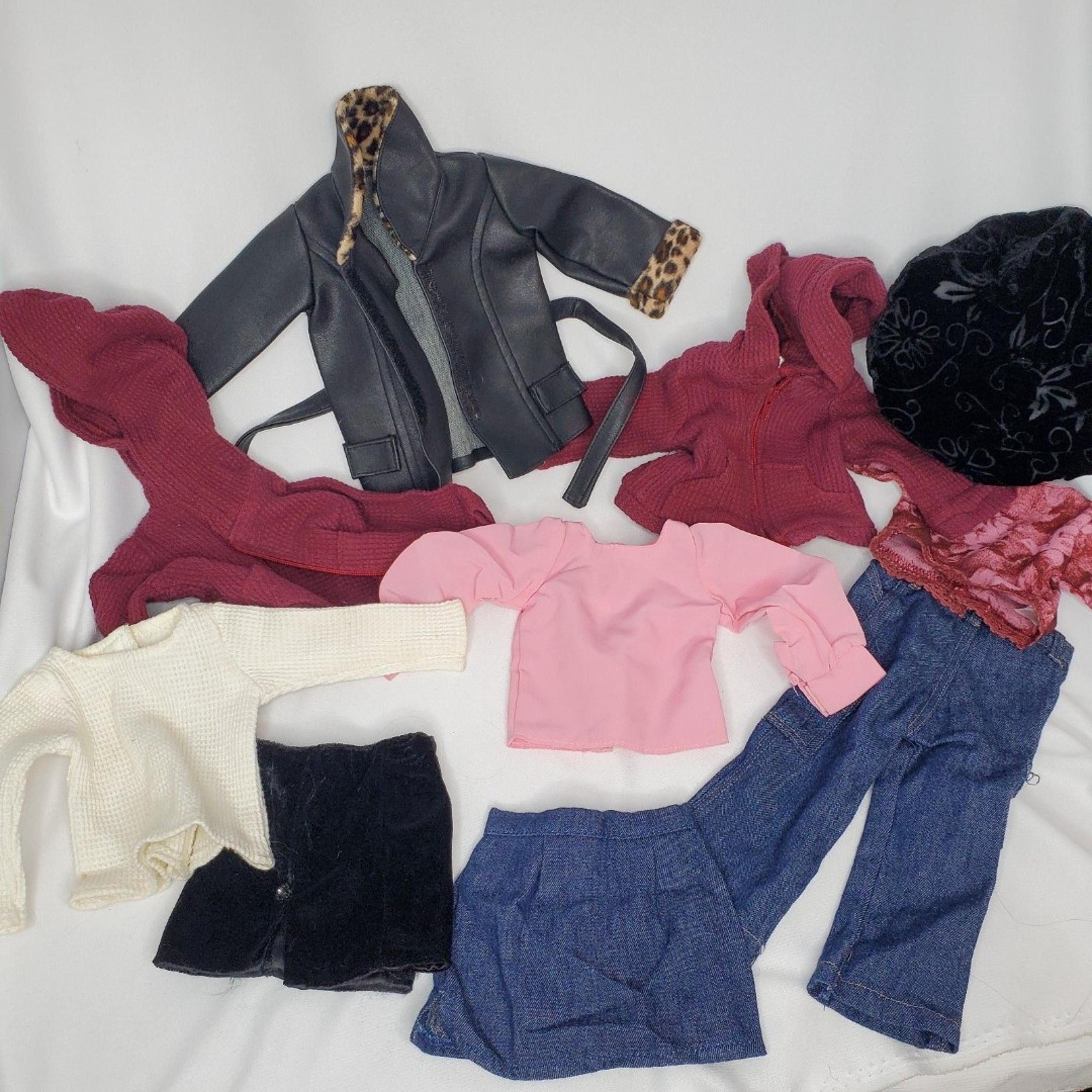 Kid Galaxy Doll Clothes Lot-Jacket, Tops, Pants, Etc.