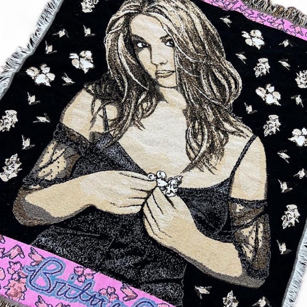 RARE britney spears blanket Y2K 2000s Britney Spears Merch