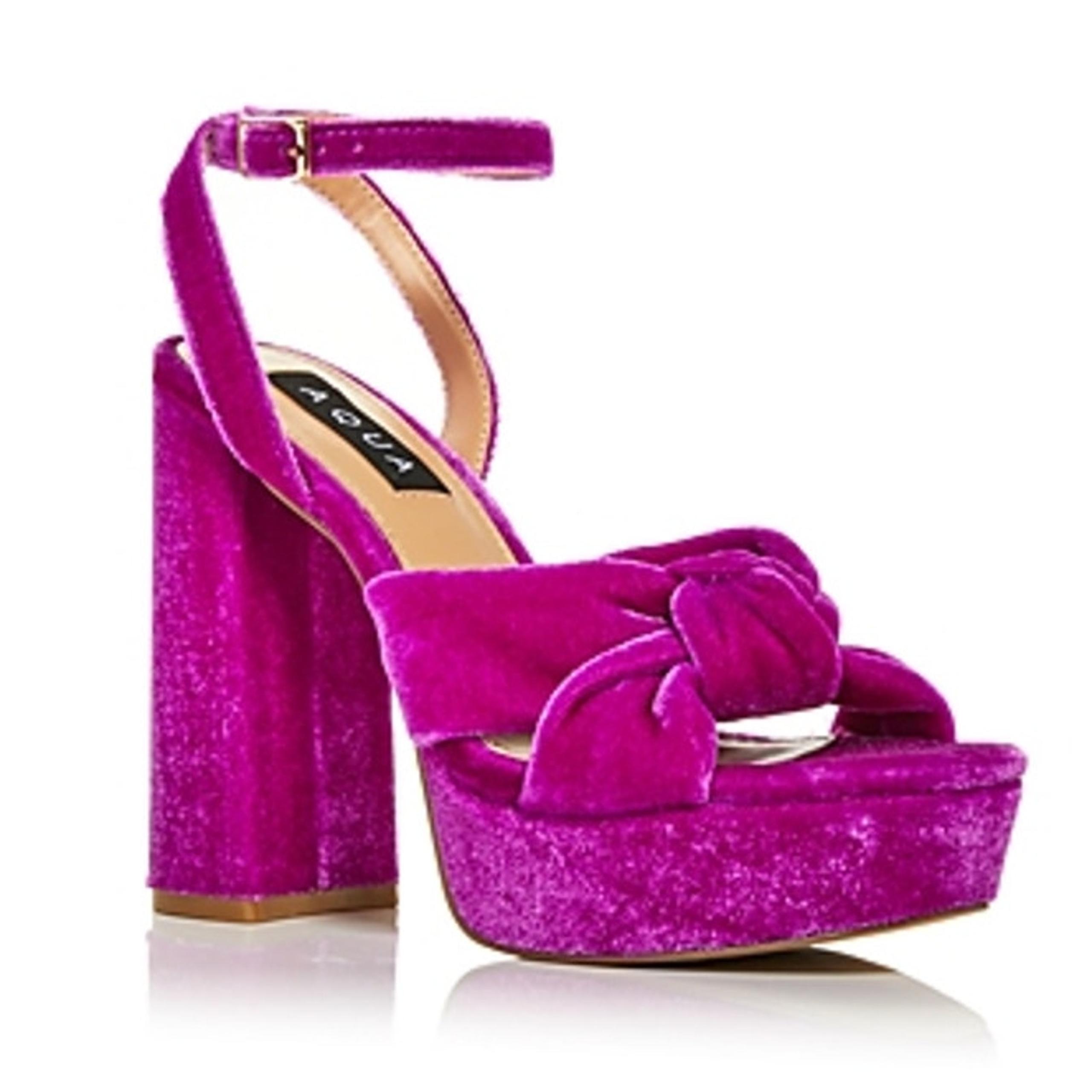 AQUA Women's Loryv Ankle Strap Platform High Heel Sandals Size 9.5 $148