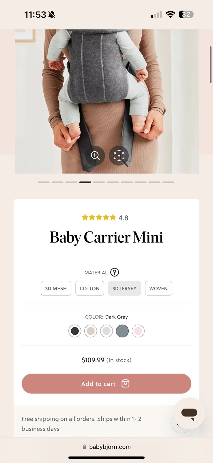 BabyBjorn carrier mini