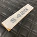 S420 Mercedes Rear Trunk Emblems Logo Badge Letter Number