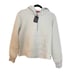 NEW N:PHILANTHROPY WOMEN'S GRAY DEEP POCKETS KNIT 3/4 ZIP PULLOVER SIZE M