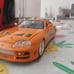 1/24 Paul walker fast and furious Mk4 toyota supra toy model