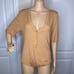 Gianni Bini Short Sleeve Tan Bodysuit Size XL