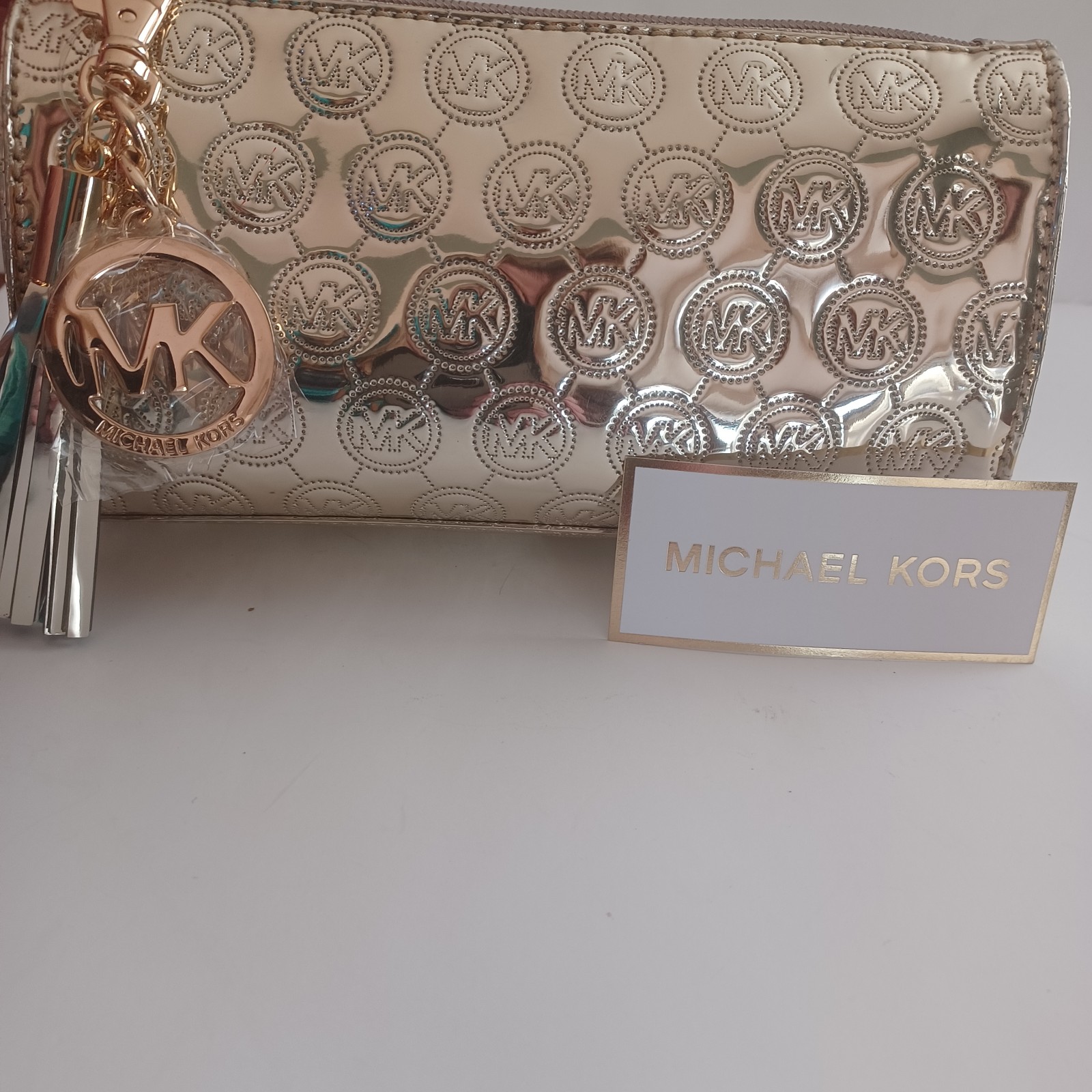 NWOT Michael Kors monogram cosmetic bag