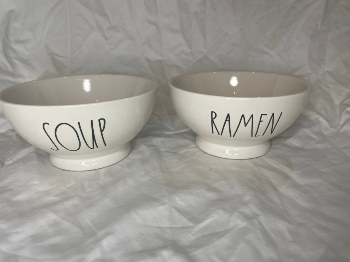 Rae Dunn Ramen and Soup Bowls Set HTF