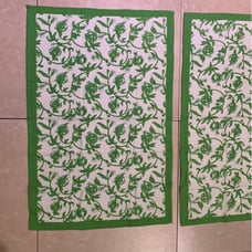 Granada Parrot Green Tea Towels, set of 2