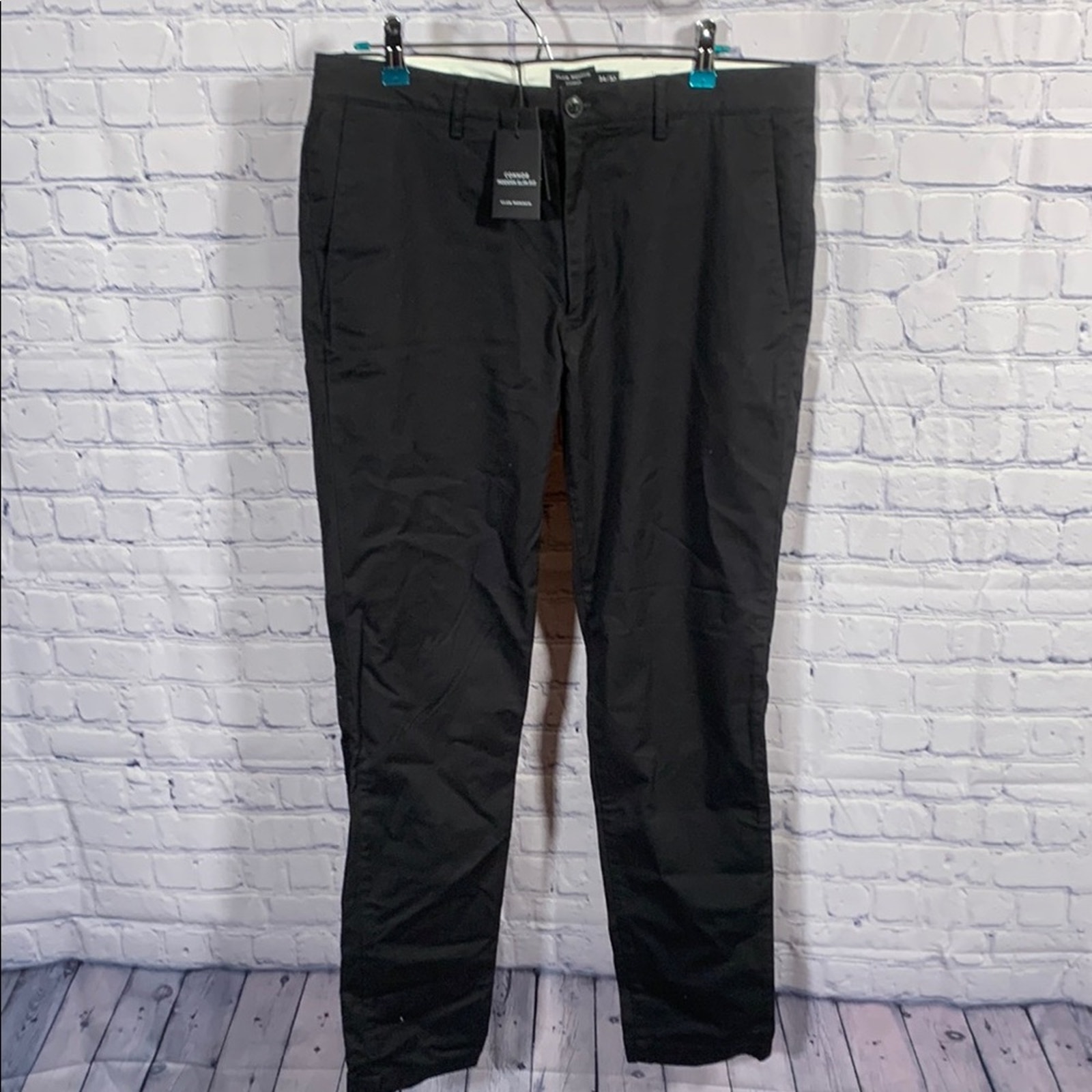 Club Monaco Mens Connor Modern Slim Fit Chino Pant Black Size 34x32 NWT Business