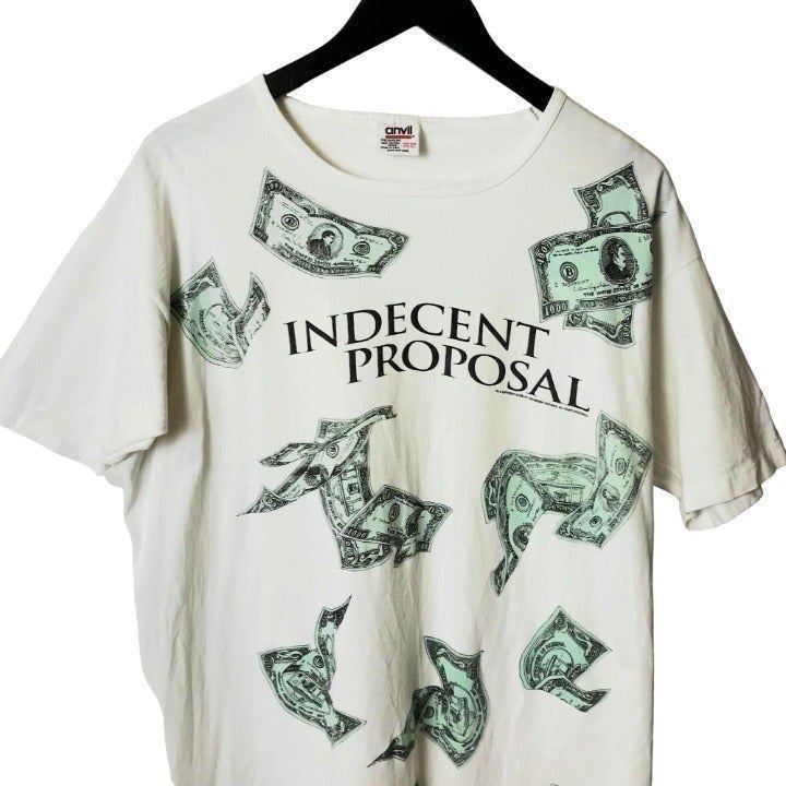 Indecent Proposal Movie Tee T Shirt Vintage 90s AOP RARE Single Stitch L