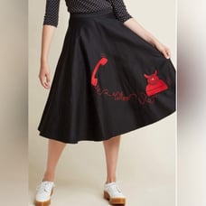 NWT Collectif black 50s poodle skirt Call Me vintage