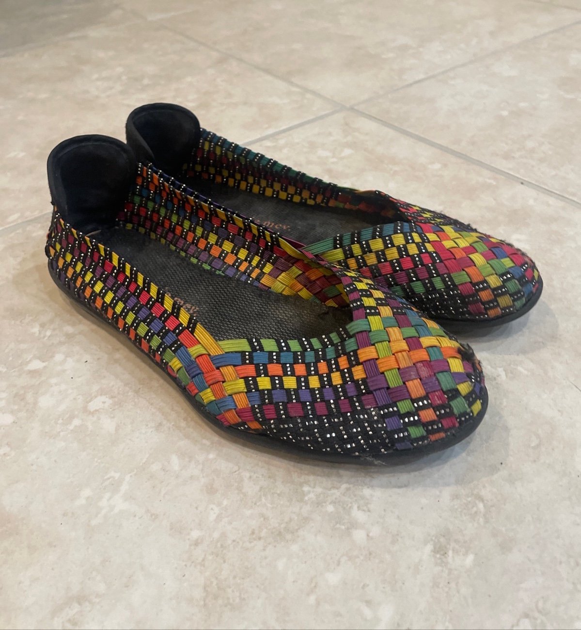 Bernie Mev Colorful Catwalk Comfort Flats Size 38/7.5 Bernie Mev Colorful Catwalk Comfort Flats Size 38/7.5