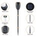 Permande 10 Pack Upgraded Solar Lights Outdoor, Mini Solar Torch Lights with Fli
