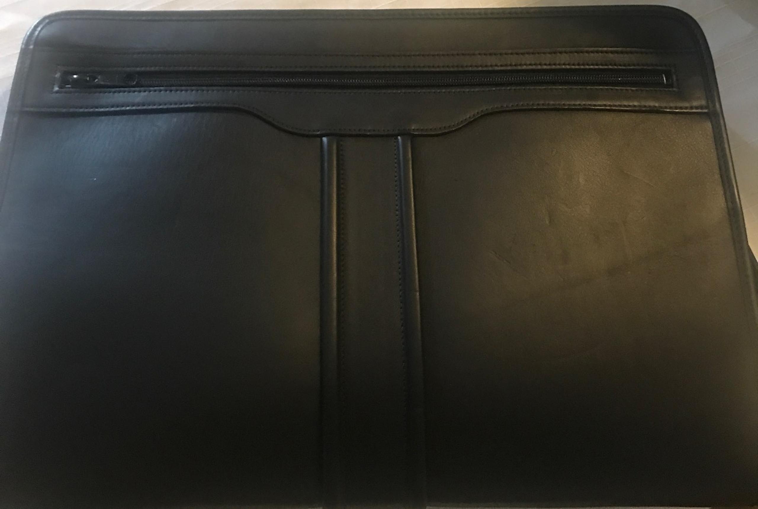 Black leather case