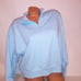 Victoria Secret Sweater XL Light Blue Solid Pullover Fleece 1/2 Zip Long Sleeve