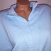 Victoria Secret Sweater XL Light Blue Solid Pullover Fleece 1/2 Zip Long Sleeve