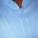 Victoria Secret Sweater XL Light Blue Solid Pullover Fleece 1/2 Zip Long Sleeve
