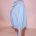 Victoria Secret Sweater XL Light Blue Solid Pullover Fleece 1/2 Zip Long Sleeve