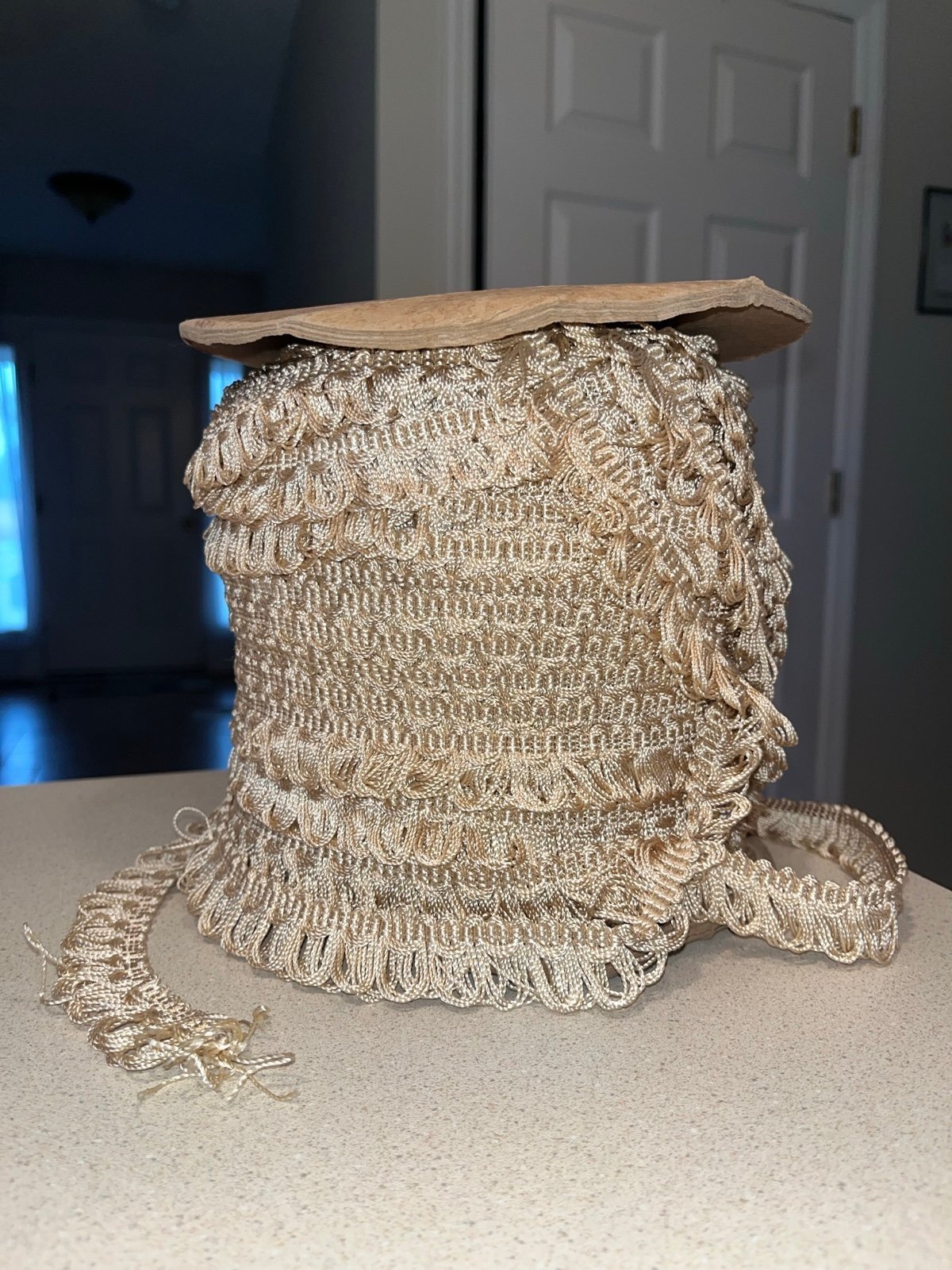 Vintage Retro Upholstery Sewing Trim Loops Huge Spool
