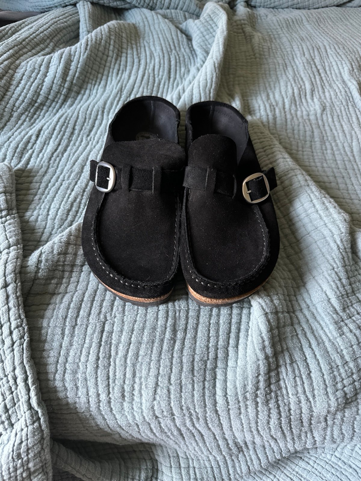 Birkenstock Buckley Clog- Black Suede