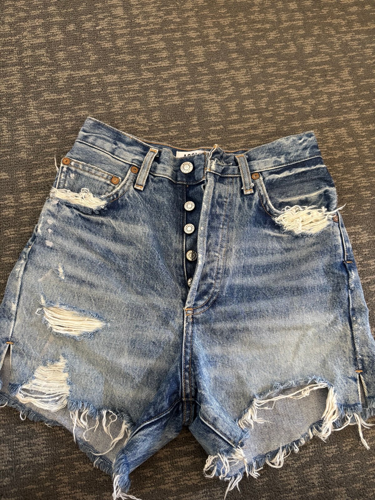 agolde jean shorts