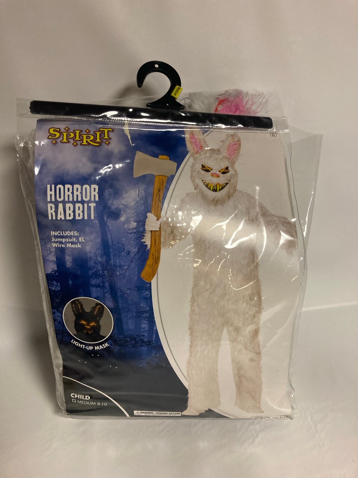 Spirit Halloween Light Up Scary Rabbit Kids Youth Size M Costume
