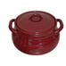 Longaberger Woven Traditions 4 Qt 10 Round Covered Casserole Paprika USA w/ Lid