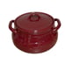 Longaberger Woven Traditions 4 Qt 10 Round Covered Casserole Paprika USA w/ Lid