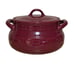 Longaberger Woven Traditions 4 Qt 10 Round Covered Casserole Paprika USA w/ Lid