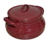 Longaberger Woven Traditions 4 Qt 10 Round Covered Casserole Paprika USA w/ Lid