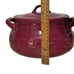 Longaberger Woven Traditions 4 Qt 10 Round Covered Casserole Paprika USA w/ Lid