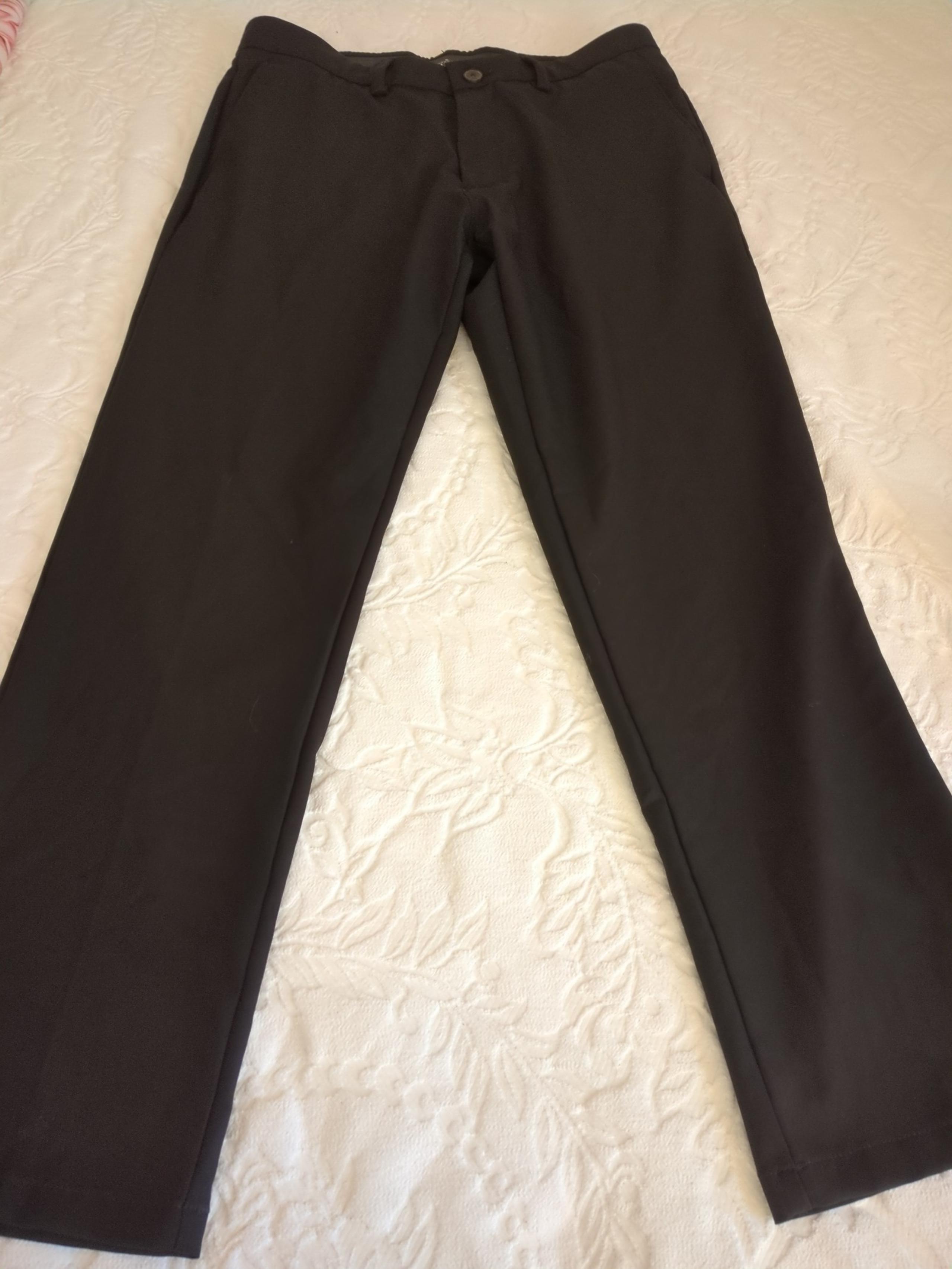 Black Haggar H26 Men's Dress Pants 33 x 30