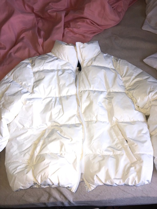 White puffer jacket