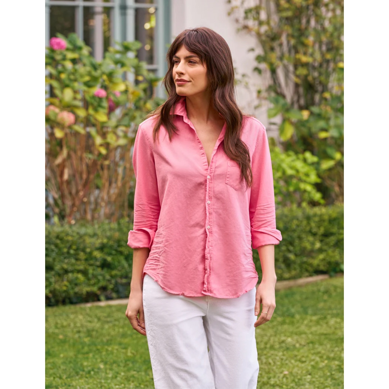 FRANK AND EILEEN - EILEEN RELAXED BUTTON UP IN TRIPLE FLEECE