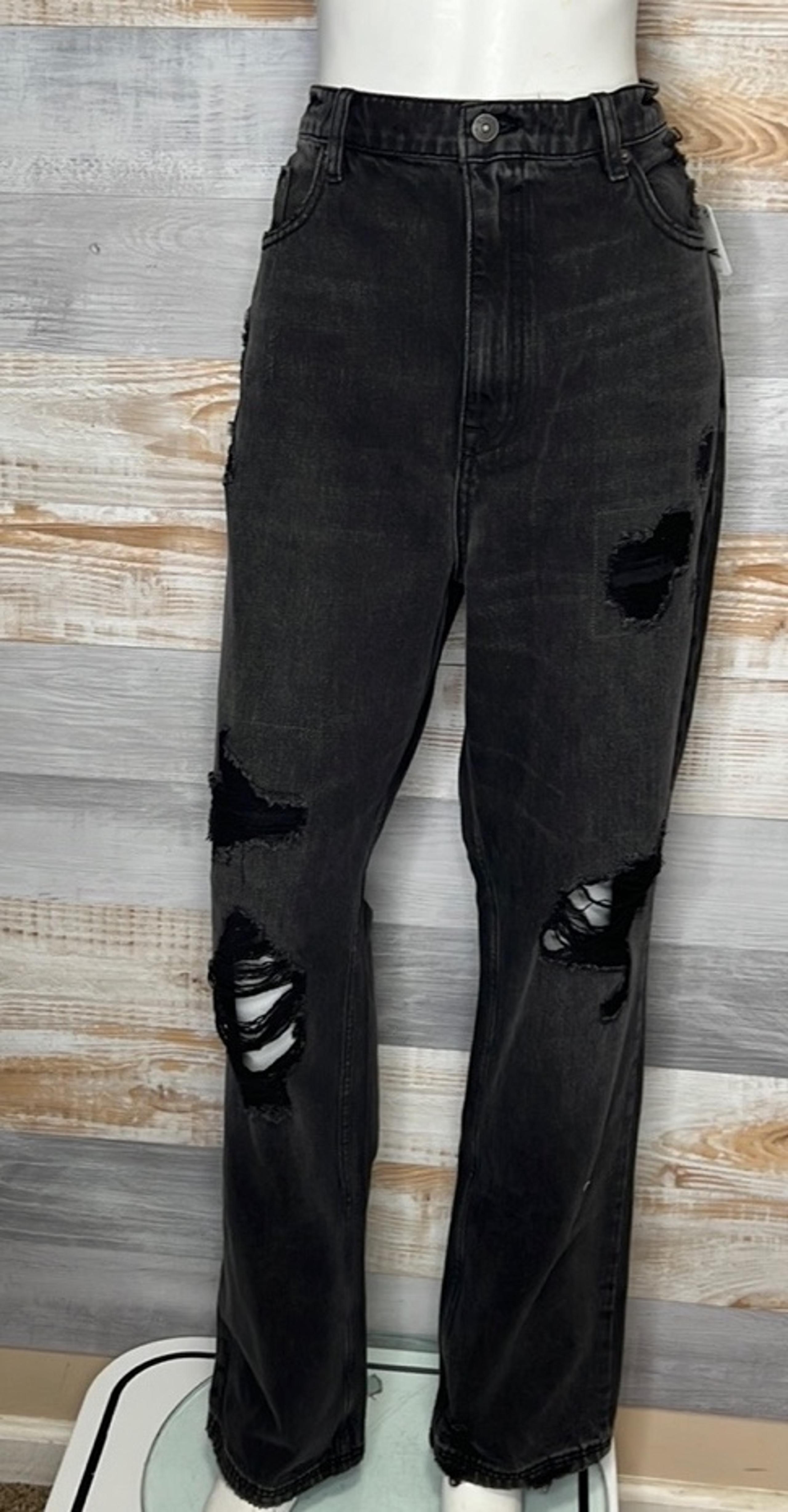 Free People We The Free CRVY distressed jeans black size 32