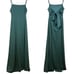 Birdy Grey Bridesmaid Dress Green Crepe Sea Glass Benny Prom Lined Large NWT